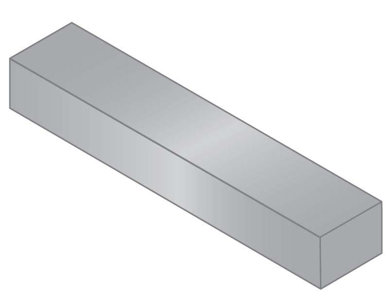 Square Key Steel 1/8 X 1/8 X 12" Qty 1
