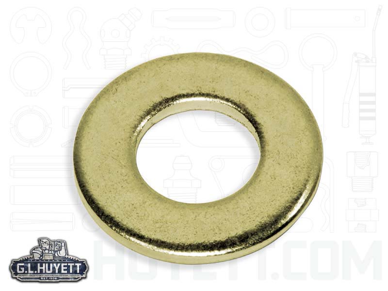 Flat Washer 1.181 X 17/32 X .157 Carbon Steel Zinc Yellow | G.L. Huyett