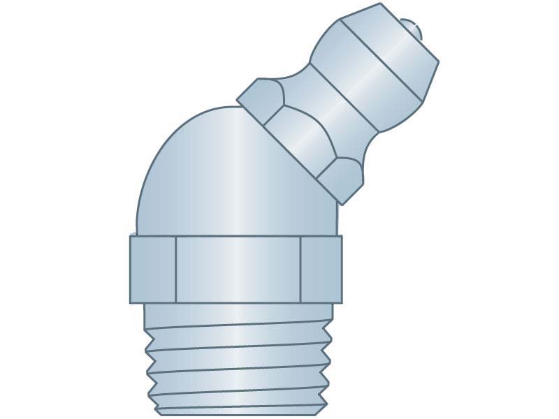 Grease Fitting Zerk M10x1 Taper Thread 45D Steel ZC Triv G.L. Huyett