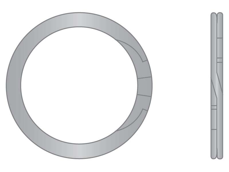 Spiral Retaining Ring External Hd 2 116 Stainless Steel Gl Huyett 