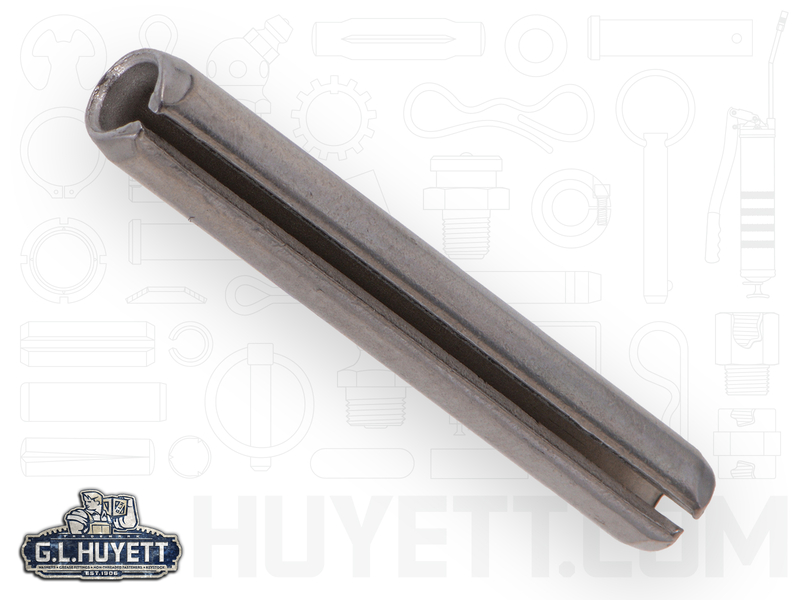 420 Stainless Steel Spring Pin Plain Finish 1/8 Nominal Diameter Pack of 100 11/16 Length 